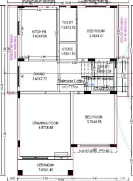  mango village Floor Plan Ground Floor Plan