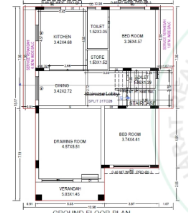  mango village Floor Plan Ground Floor Plan