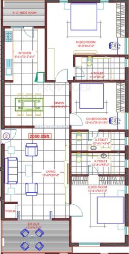 Anuhar Exotica (3BHK+3T (2,050 sq ft) 2050 sq ft)