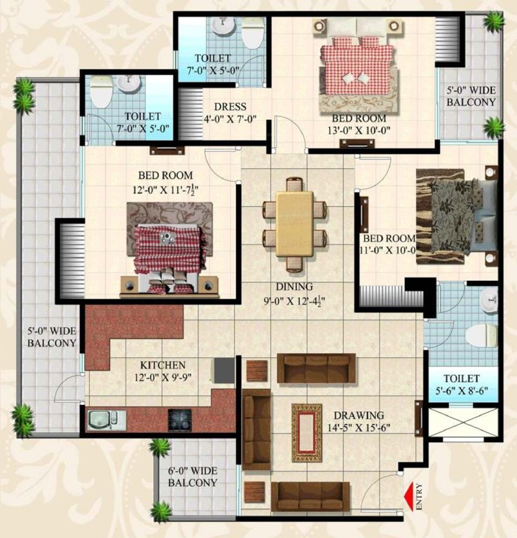 blossom Floor Plan Floor Plan
