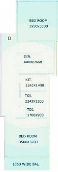 SD Hridoynath Apartment (2BHK+2T (835 sq ft) 835 sq ft)