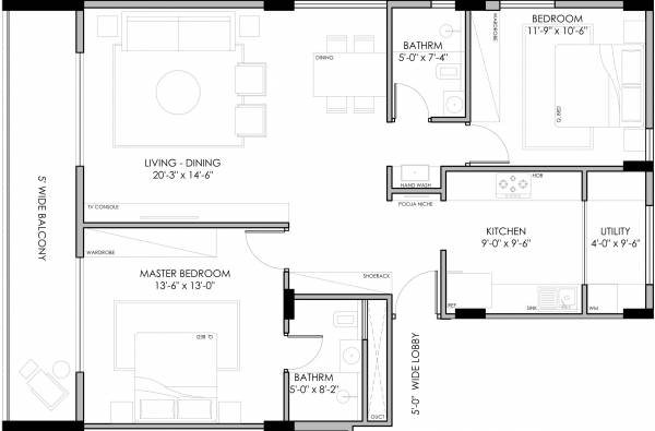  ramapriya-jathin-heights Floor Plan Floor Plan