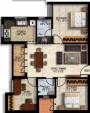 Malles Alankar (2BHK+2T (983 sq ft) Study Room 983 sq ft) Malles Alankar (2BHK+2T (983 sq ft) Study Room 983 sq ft)