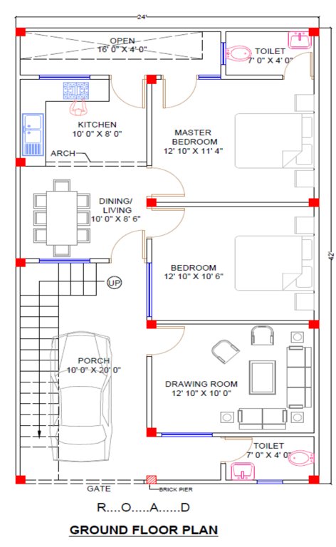  royal grand colony Floor Plan Ground Floor Plan