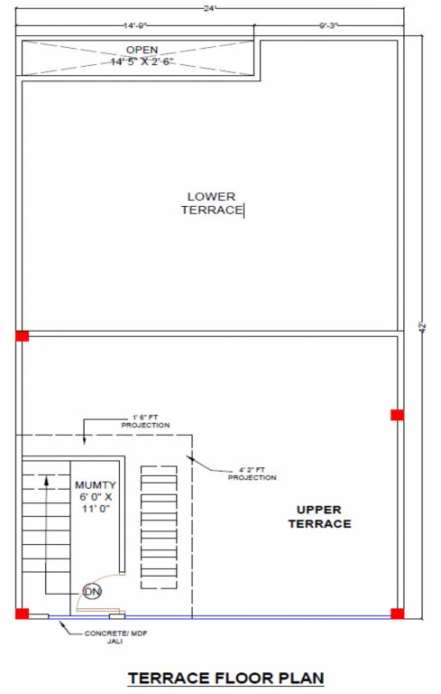 Terrace Floor Plan royal grand colony Floor Plan Terrace Floor Plan