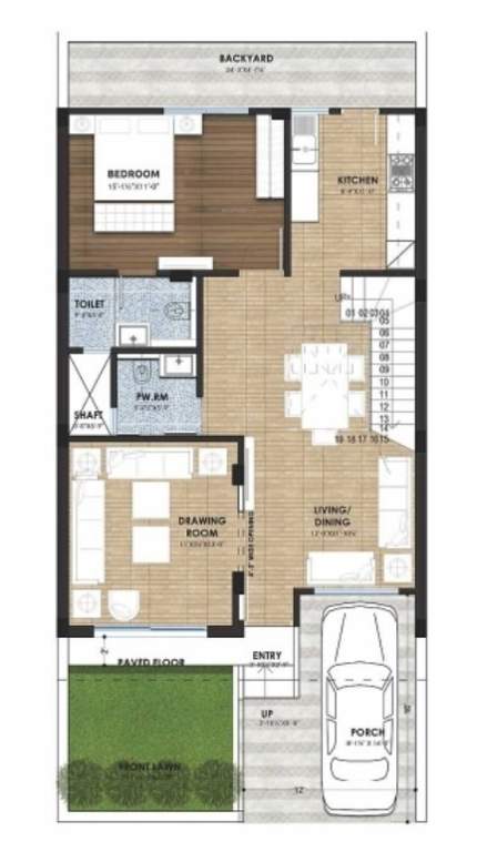  the villas Floor Plan Ground Floor Plan