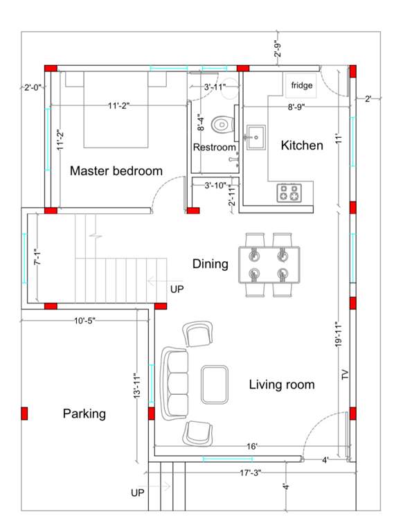  asta villa Floor Plan Ground Floor Plan