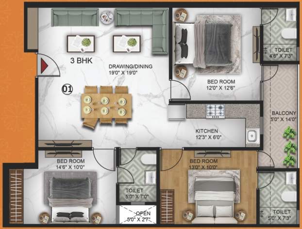  ultima 107 Floor Plan Lower Level Penthouse Plan