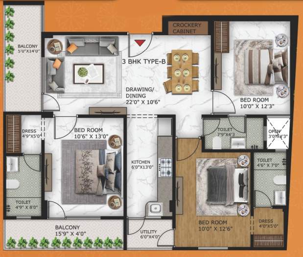  ultima 107 Floor Plan Lower Level Penthouse Plan