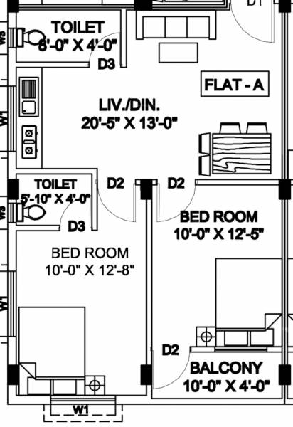  radharani-apartment Floor Plan Floor Plan