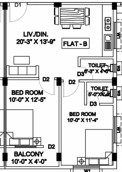  radharani-apartment Floor Plan Floor Plan