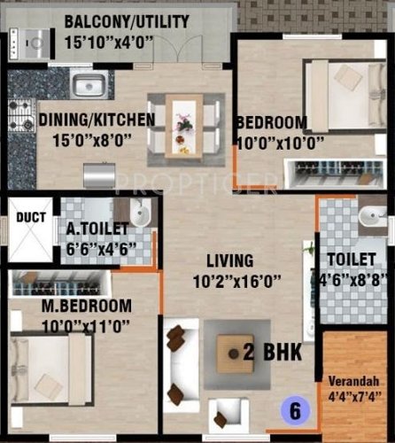 DS Signature (2BHK+2T (950 sq ft) 950 sq ft) DS Signature (2BHK+2T (950 sq ft) 950 sq ft)