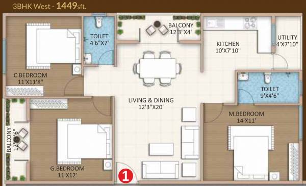  sathvik-paradise Floor Plan Floor Plan