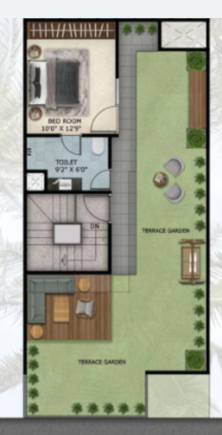 palm villas Floor Plan Second Floor Plan