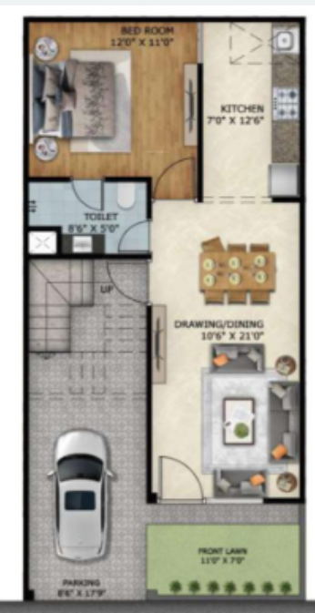  palm villas Floor Plan Ground Floor Plan