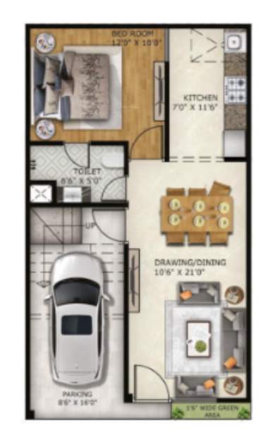  palm villas Floor Plan Ground Floor Plan