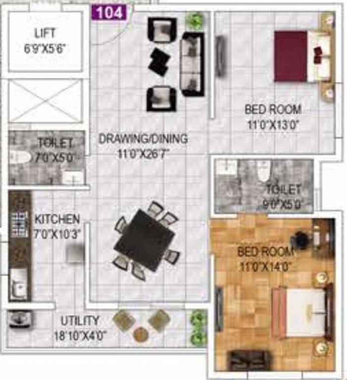 Floor Plan  vaishno sai sarovar lilly Floor Plan Floor Plan