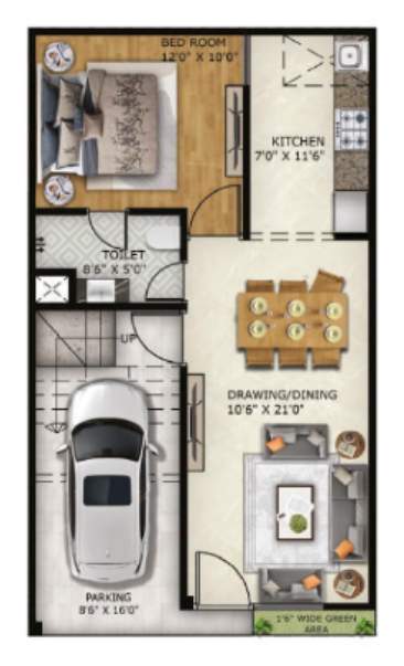  palm villa Floor Plan Ground Floor Plan