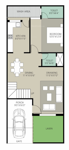  balaji parisar phase ii Floor Plan Ground Floor Plan