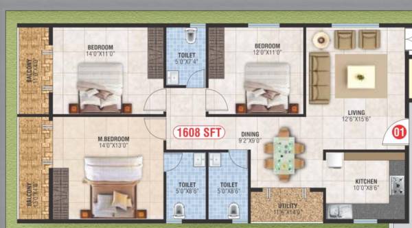  venkatakrishna-paradise Floor Plan Floor Plan