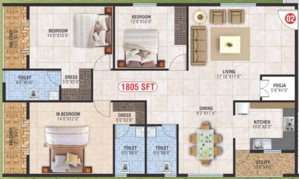  venkatakrishna-paradise Floor Plan Floor Plan