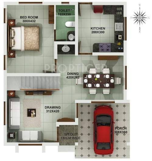 My Home Grace Villas (3BHK+3T (1,481 sq ft) 1481 sq ft)