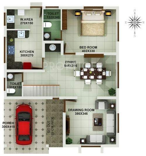 My Home Grace Villas (3BHK+3T (1,857 sq ft) 1857 sq ft)
