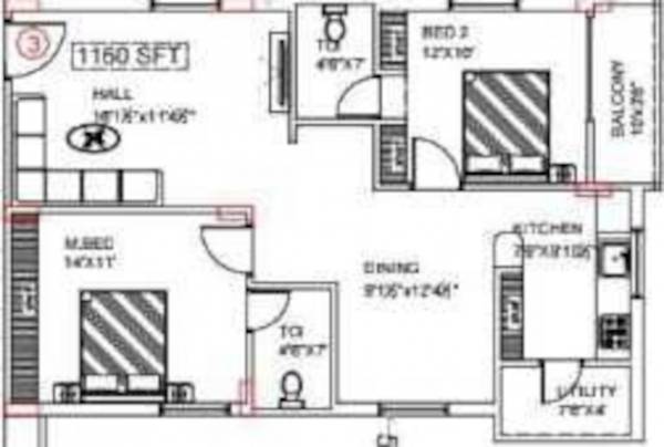  aavaas Floor Plan Floor Plan