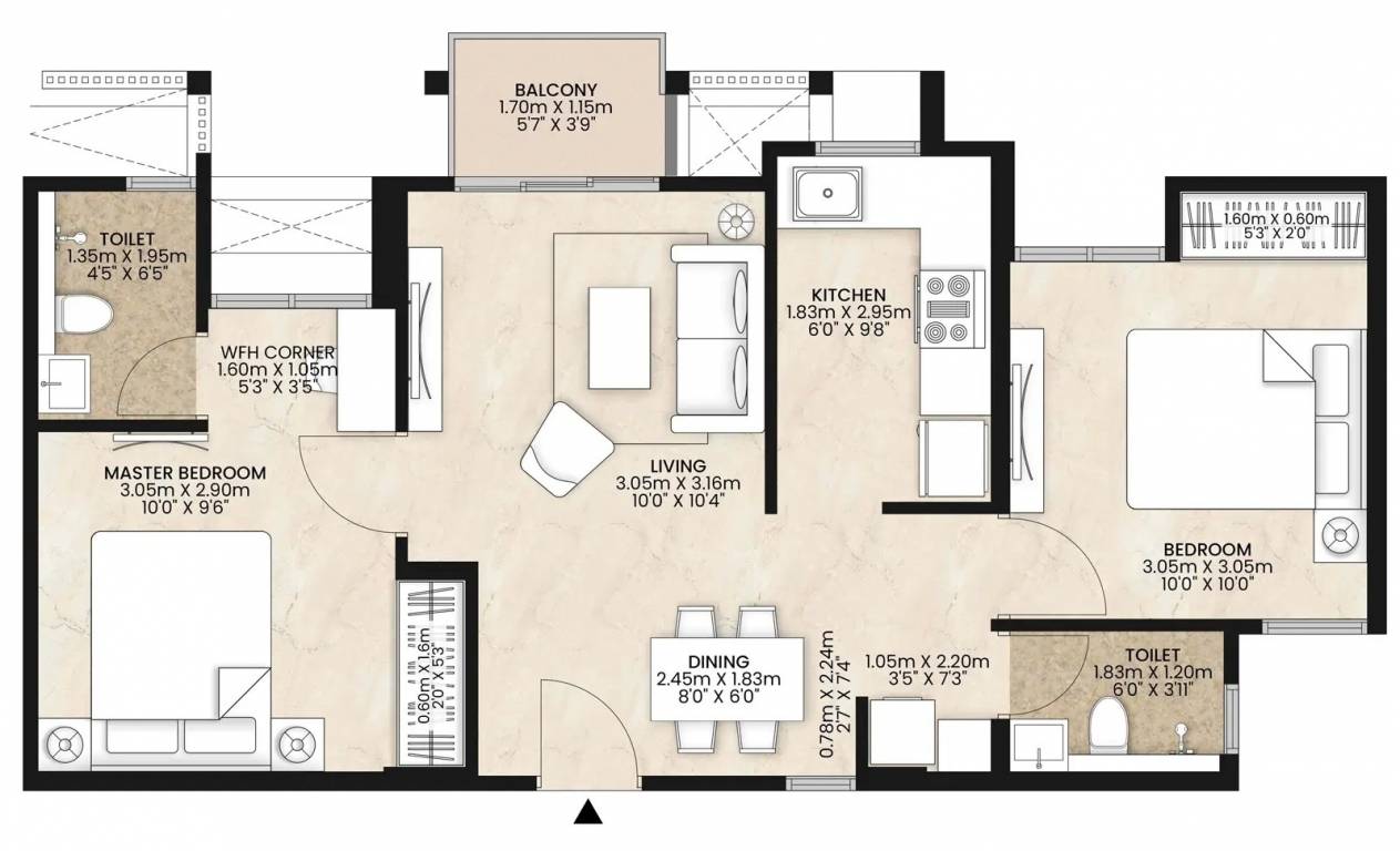 Floor Plan happinest kalyan 2 project b Floor Plan Floor Plan