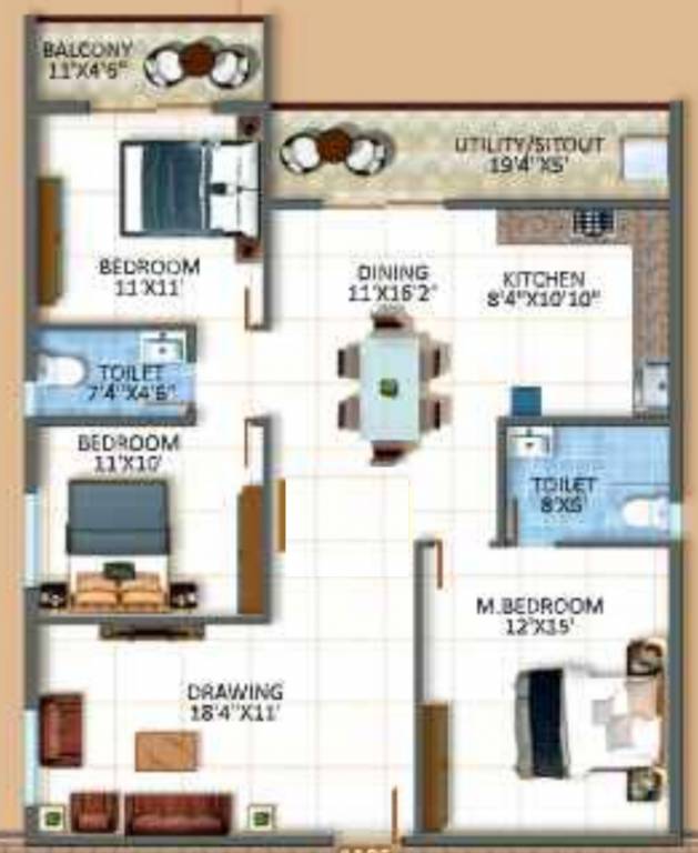  urban orchids phase ii Floor Plan Floor Plan