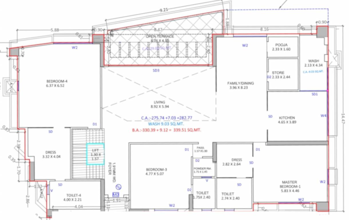  vijay signature Floor Plan Lower Level Penthouse Plan
