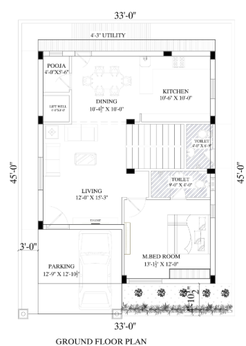  hillside Floor Plan Ground Floor Plan