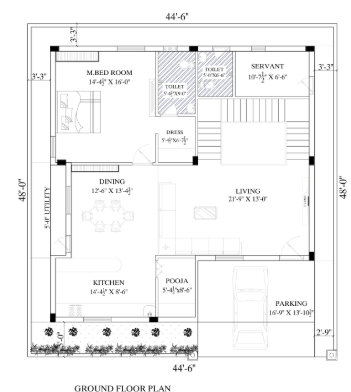  hillside Floor Plan Ground Floor Plan