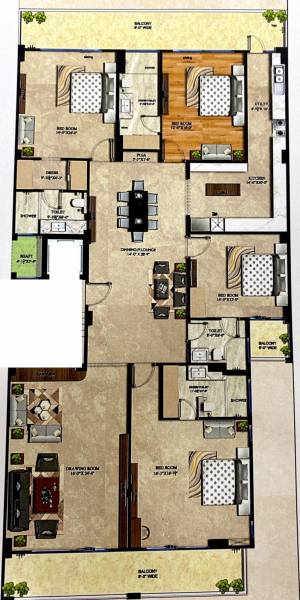  mg-heights-dlf-phase-3 Floor Plan Floor Plan