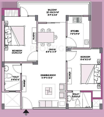 Unique Orchid (2BHK+2T (1,151 sq ft) 1151 sq ft) Unique Orchid (2BHK+2T (1,151 sq ft) 1151 sq ft)