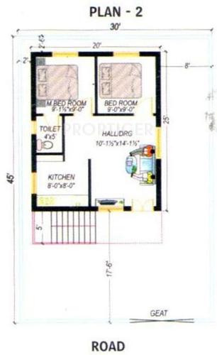  Synergy Estates (2BHK+1T (600 sq ft) 600 sq ft)