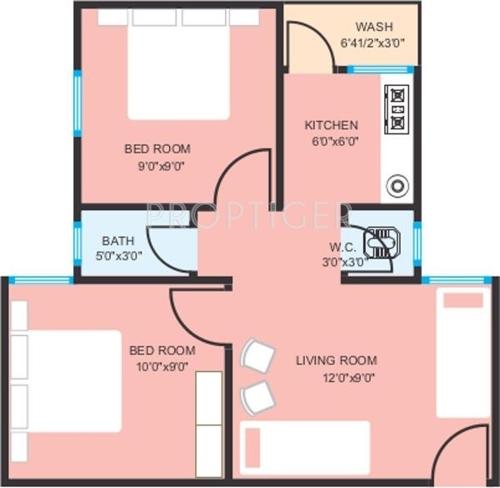 DBS Umang Lambha (2BHK+2T (495 sq ft) 495 sq ft)