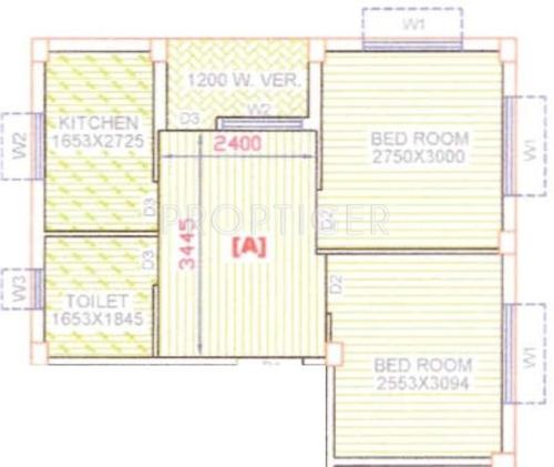 Jeet Barakhola (2BHK+1T (656 sq ft) 656 sq ft)