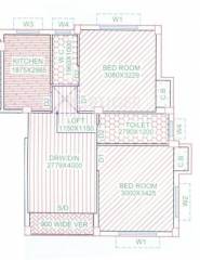 Jeet Space (2BHK+1T (815 sq ft) 815 sq ft)