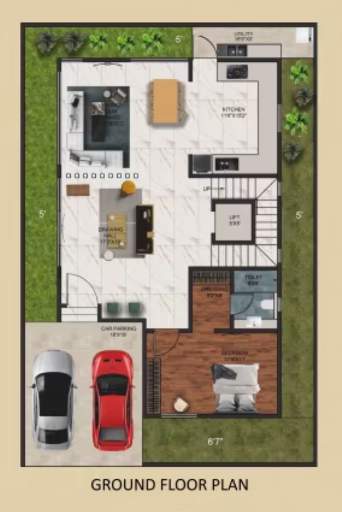  sundaram palm villas Floor Plan Ground Floor Plan