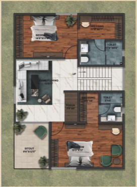  sundaram palm villas Floor Plan First Floor Plan