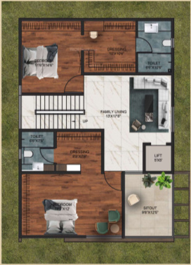  sundaram palm villas Floor Plan First Floor Plan