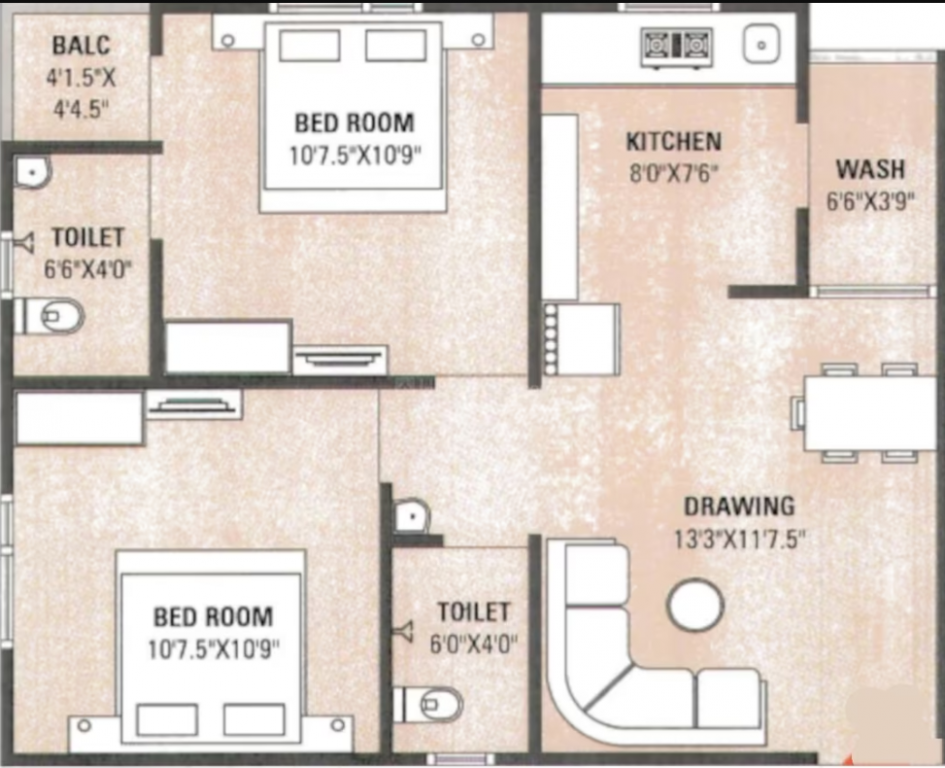 Floor Plan rangoli residency Floor Plan Floor Plan