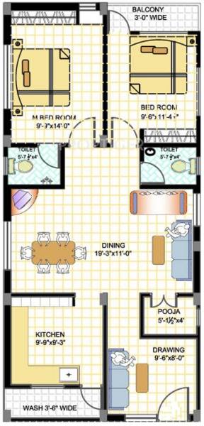 Jaiveer JV Arcade (2BHK+2T (1,190 sq ft)   Pooja Room 1190 sq ft)