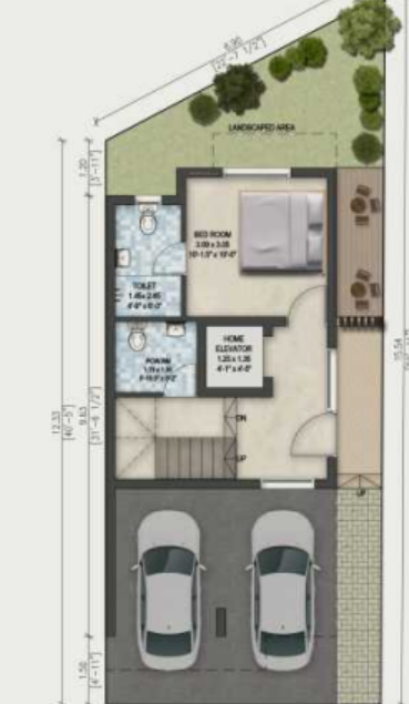  eden villas Floor Plan Ground Floor Plan