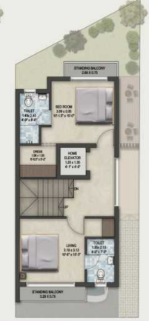 Second Floor Plan eden villas Floor Plan Second Floor Plan
