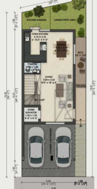  eden villas Floor Plan Ground Floor Plan