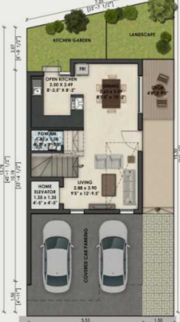  eden villas Floor Plan Ground Floor Plan