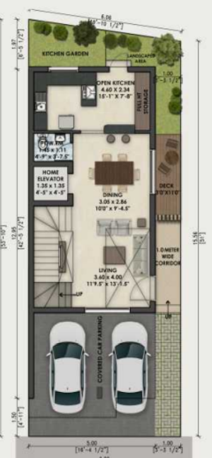  eden villas Floor Plan Ground Floor Plan