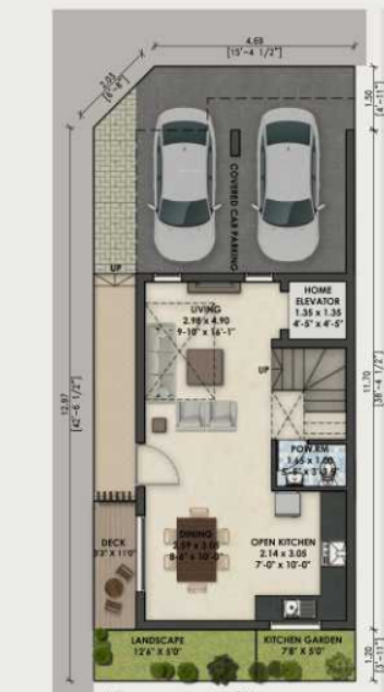  eden villas Floor Plan Ground Floor Plan